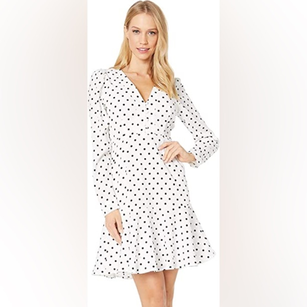 <Moving Sale> NWT Yumi Kim Spot On White Black Polka Dot Mini Dress XS